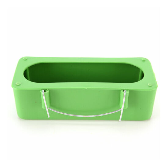 Bird Parrot Food Water Bowl Cups Pigeons Pet Cage Sand Cup Feeder Feeding Box AQ image {8}