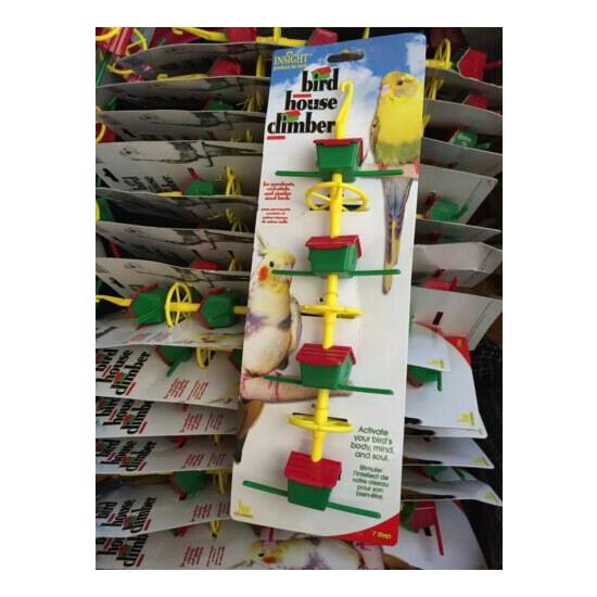 JW Pet Toy Activity Bird House Climbing 7 step Spinning Ladder LOT OF 15 Toys image {1}