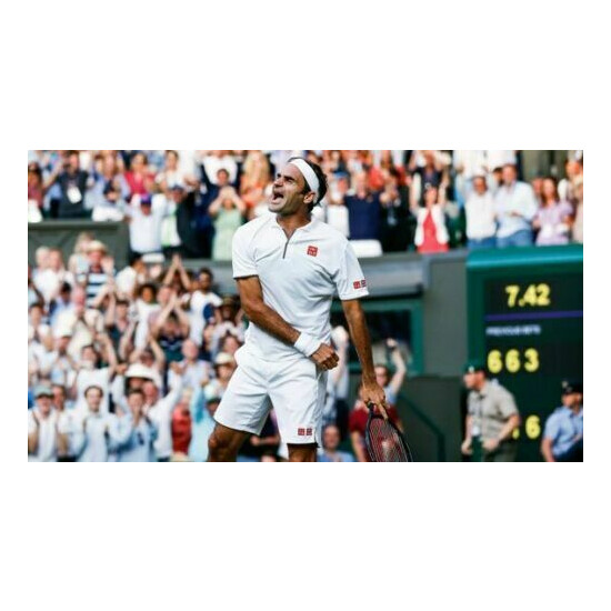 RARE NEW Roger Federer Uniqlo Wimbledon 2019 White Tennis Shorts Size XL! image {1}
