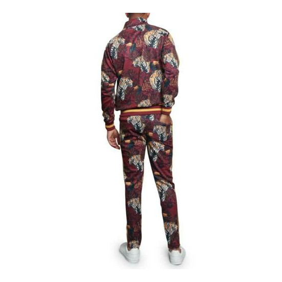 MEN'S Floral Tiger Track Pants & Jacket Jogging Track Suit Set S~5X ST559 image {15}