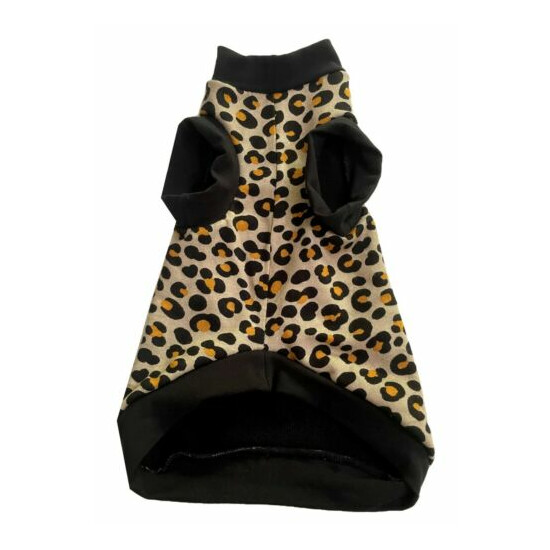 Sphynx Cat Shirt Leopard Print - Clothes Clothing Cotton Coat T Vest Jumper image {4}