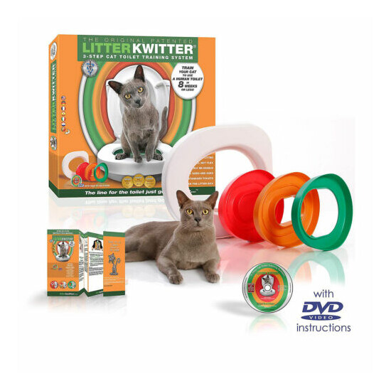 LITTER KWITTER Cat Toilet Training System--LK-1---brand new image {1}