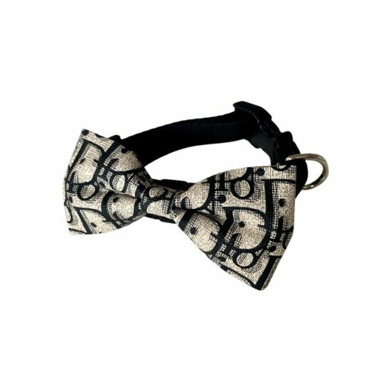 Classic luxury big-brand bowknot cat dog choker pet collar fashionable image {1}