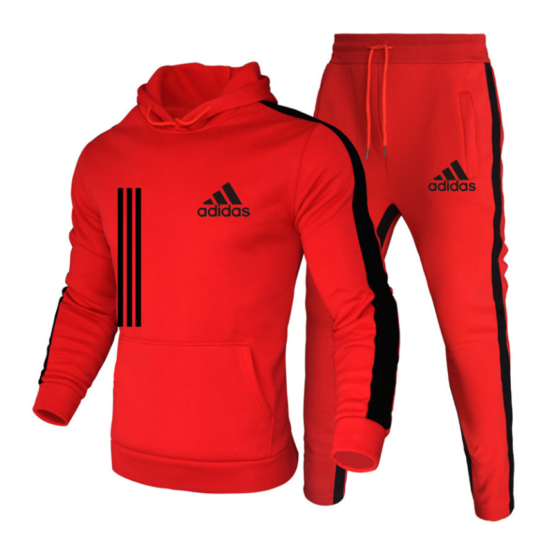 Hoodies + Sweatpants Track Suit Comfy Jogging outdoor Sportswear Gym Casual Mens image {12}