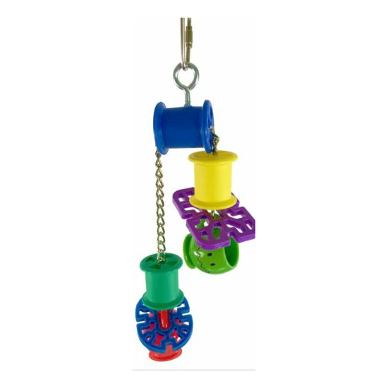 1565 PULL CUP BIRD TOY parrot cage toys cages cockatiel conure african grey  image {3}