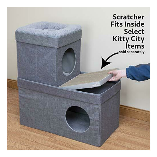 Kitty City Large Cat Bed, Stackable Cat Cube, Indoor Cat House/Cat Condo, Cat image {4}