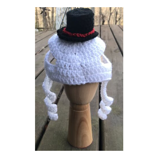 Cat Costume Snowman Hat Party Handmade Crochet image {4}