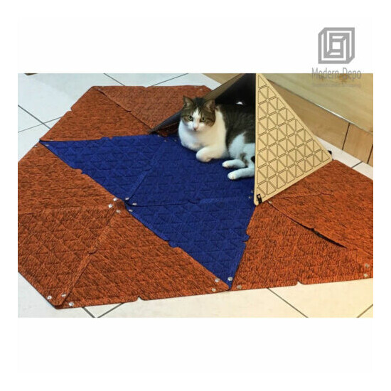 7-Piece Separable 17" Puzzle Cat Joy Mat Non-Slip Multifunction Kitty Play House image {1}