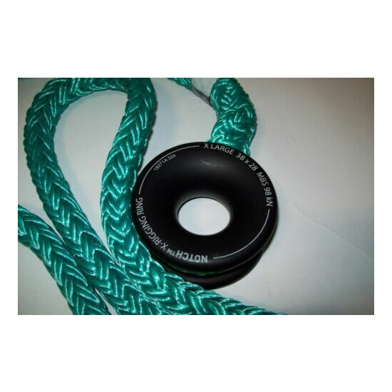 Tree Workers X Rigging Rings Sling w Eye 3/4" Tenex Rope X 12' Long, Made in USA Thumb {2}