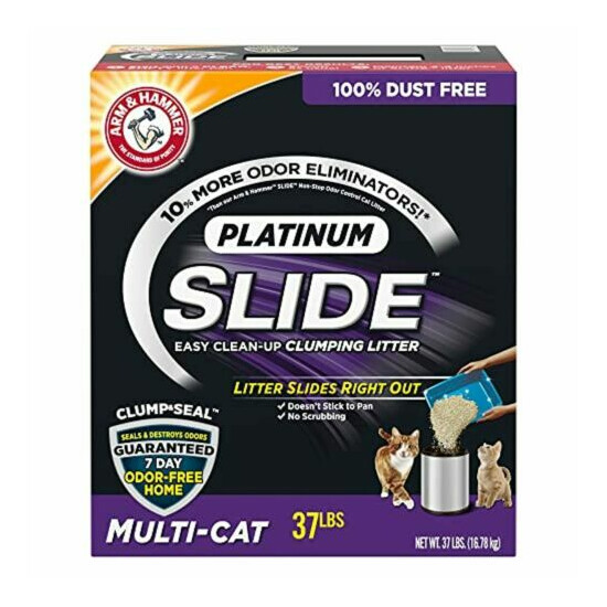 Arm & Hammer SLIDE Platinum Multi-Cat Easy Clean-Up Clumping Cat Litter (CHOOSE) image {7}