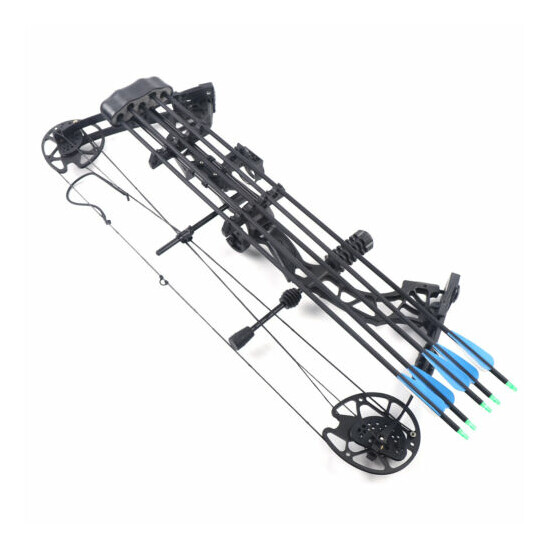 Adults 70 Lbs Pro Compound Shooting Bow Equipment Right Hand Practice Hunting image {7}