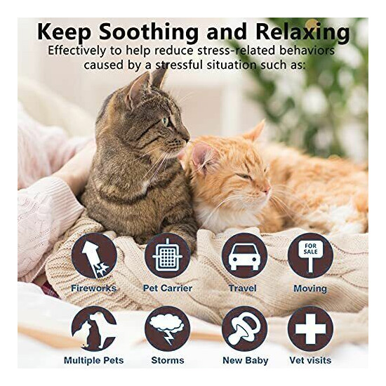 Wustentre 3 Pack Calming Collar for Cats, Cat Calming Collars, Cat Pheromones image {6}