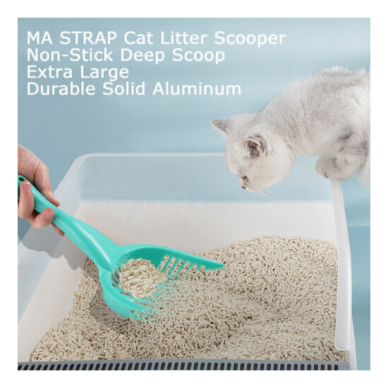 Cat Litter Scooper Large Scoop Sifter Deep Shovel Cleaner Tool For Cleaning Box image {1}