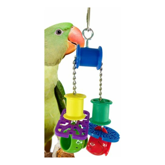 1565 PULL CUP BIRD TOY parrot cage toys cages cockatiel conure african grey  image {1}
