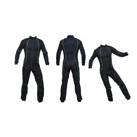 Latest Design Skydiving suit / Hot Selling Suit Green and Black image {2}
