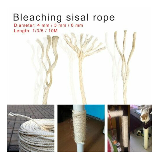 Sisal Rope 1M 3M 5M 10M For Cats Scratching Toys Cat Claw Desk Legs Binding Cord image {2}