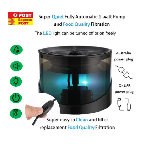 Pet Water Fountain 2.2L / Filtration system image {1}
