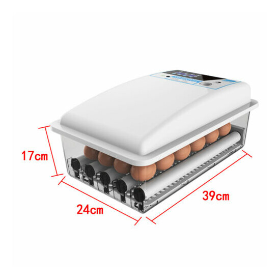 24 Eggs Incubator Automatic Digital Hatcher for Chicken Duck Poultry Incubation image {2}
