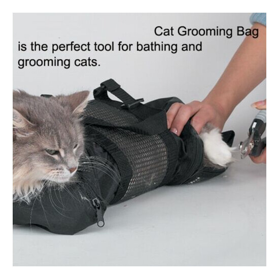 CAT GROOMING&CARE BAG Restraint System Nail Clipping Carrier Bath Bathing*3 SIZE image {3}