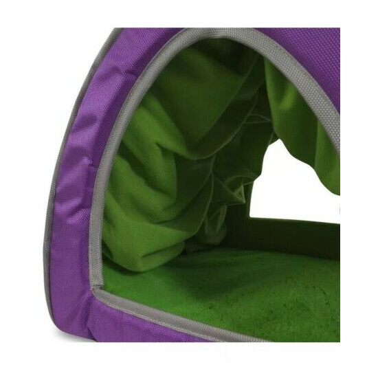 Jackson Galaxy Comfy Cat Cabana - Purple and Lime Cute and Comforting XL image {2}