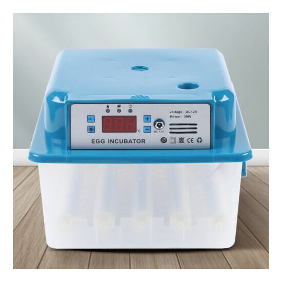 Digital Incubator Automatic Egg Turning Hatcher Temperature Control 16 Egg  image {1}