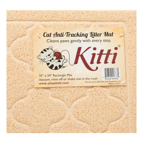 Kitti Cat Litter Anti Tracking Mats, 35" x 24" image {3}