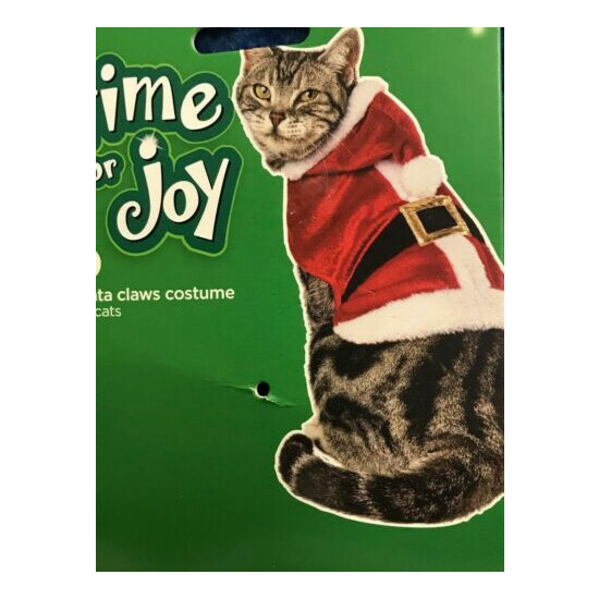 Time For Joy Santa Claus Costume For Cats One Size image {3}