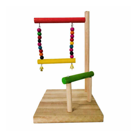 Bird Parrot Perch Stand Birds Chew Toys For Small to Large Birds Parrots image {7}