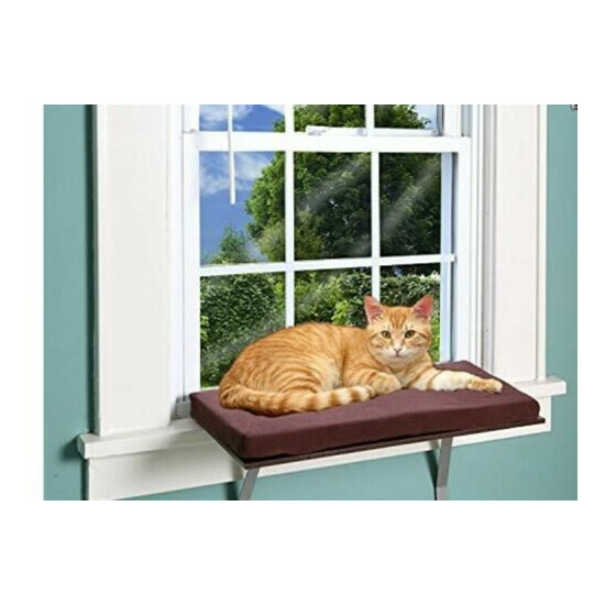 Pawslife Deluxe Window Cat Perch Lookout Removable Cover 24"Wx12"Dx11.5"H  image {1}