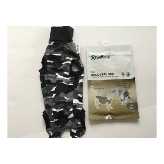 Suitical Cat Recovery Suit XXSmall in Black Camo image {1}