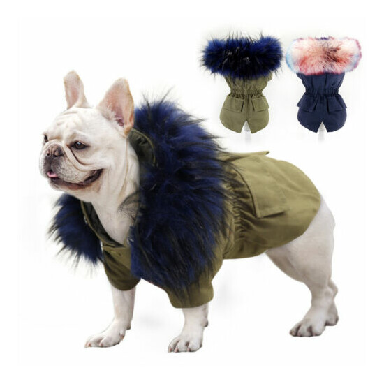 Winter Puppy Pet Dog Coat Jacket For Small Medium Dogs French Bulldog Clothes image {1}