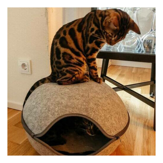 New Cat Caves/ Beds with washable cushion- Free Shipping from US image {1}