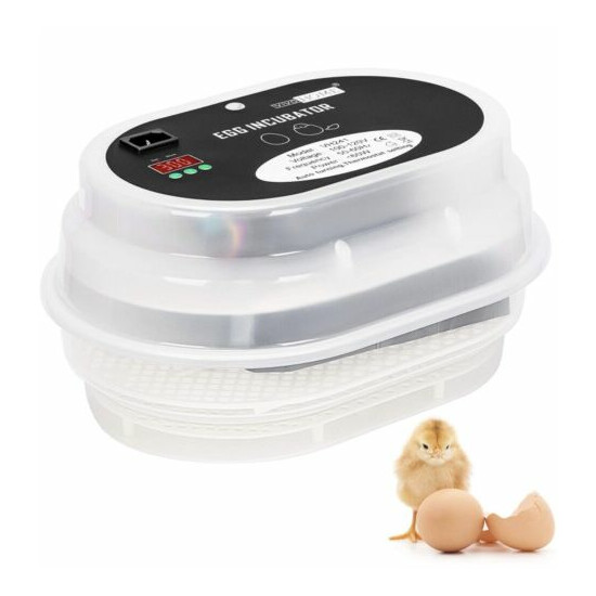 VIVOHOME Egg Incubator Mini Digital Poultry Hatcher Machine with Automatic Egg image {1}