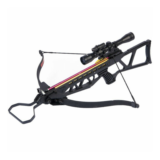 180 lb Black / Camouflage Camo Hunting Crossbow Bow +4x20 Scope +7 Arrows 150 80 image {12}