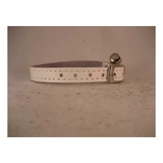 LEATHER WHITE CAT COLLAR image {4}