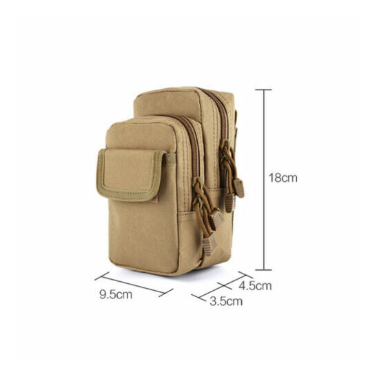 Tactical Molle Pouch EDC Multi-purpose Belt Waist Pack Bag Utility Phone Purse image {9}
