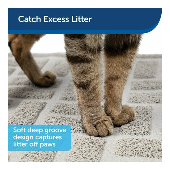 Home Pet Safe Cat Anti-Tracking Litter Mat Traps Crystal Clay Durable Mesh Tools image {2}