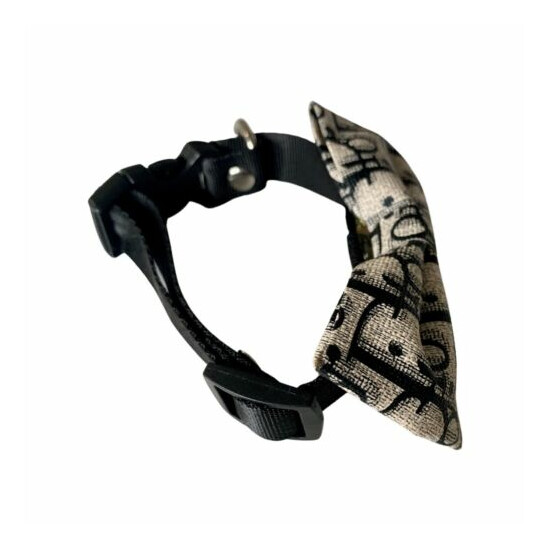 Classic luxury big-brand bowknot cat dog choker pet collar fashionable image {4}