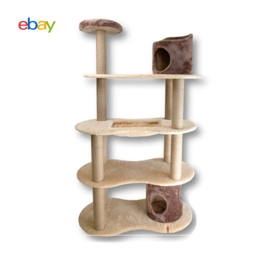 Cat Tree Condo Tower Scratching Post Furniture Posts House Pet Play Large Bed image {4}