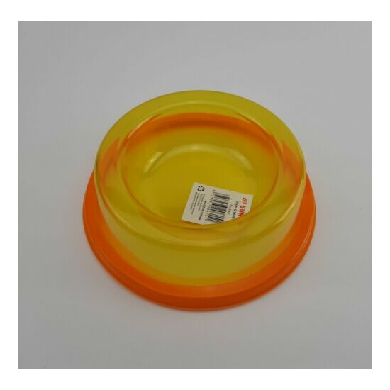 Neon Dog Bowl Non-Slip YOU PICK COLOR Great For Small Dog or a Cat FREE SHIPPING image {2}