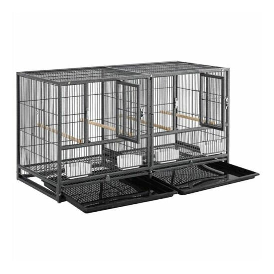 Divided Breeder Cage for Small Birds Lovebirds Finch Canaries Parakeets Budgies  image {5}