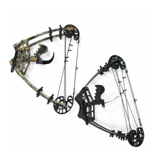 50lbs Compound Bows Set Catapult Steel Ball Hunting Bow Dual-purpose sports Bow Hunting  Thumb {4}