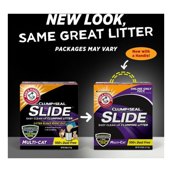 Arm & Hammer Litter Slide Multi-Cat Scented Clumping Clay Cat Litter 56 lbs  image {3}
