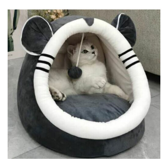 New Warm Pet Dog Cat House Bed Sofa Tent Cushion Mat Removable Kitty Puppy +ball image {2}