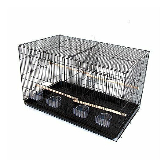 Lot of 4 Large Breeding Flight Aviary Canary Bird Cages 30x18x18"H W/Divider  image {2}