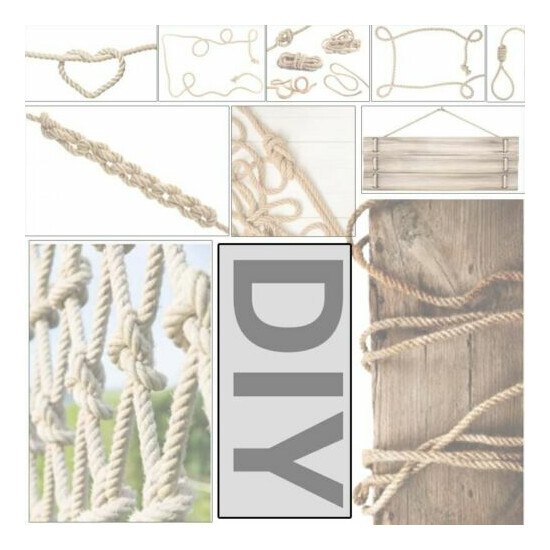 100m 6mm Jute Twine Rope Home DIY Art Textile Decor Cat Scratching Twisted Cord image {2}