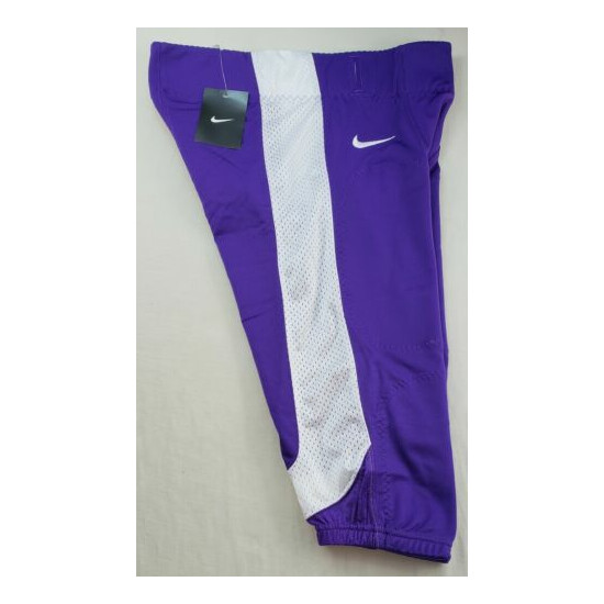 NIKE TEAM Men's Open Field Football Pants M L 3XL Purple White Swoosh Logo MP$70 image {2}