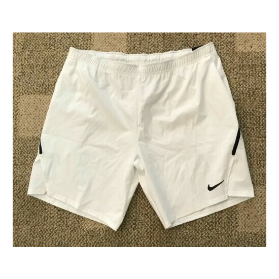 Men's Nike Flex Tennis Shorts White Size XL Athletic Training 887515-100 image {1}