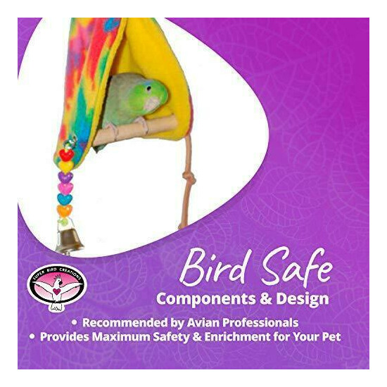 Super Bird Creations SB473 Sheltering Peekaboo Perch Tent with Colorful Plastic image {3}