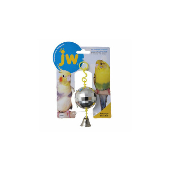 JW Insight Activitoys Disco Ball Bird Toy image {1}